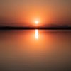 Coucher de soleil sur l'étang de Canet en Roussillon